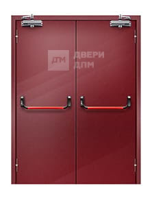 Противопожарная дверь с системой антипаника EIW-15 двупольная ДП-112