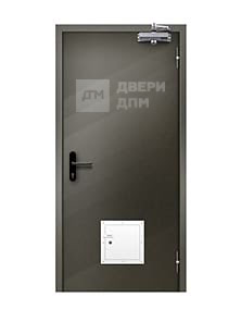 Глухая однопольная противопожарная дверь ДПМ-01 EIS со стыковочным узлом