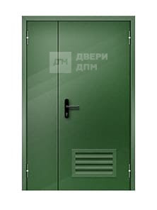 Противопожарная дверь глухая ДПМ-02 3-го типа полуторная с вент решеткой